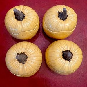 Crate & Barrel PUMPKIN Bowls / Crock